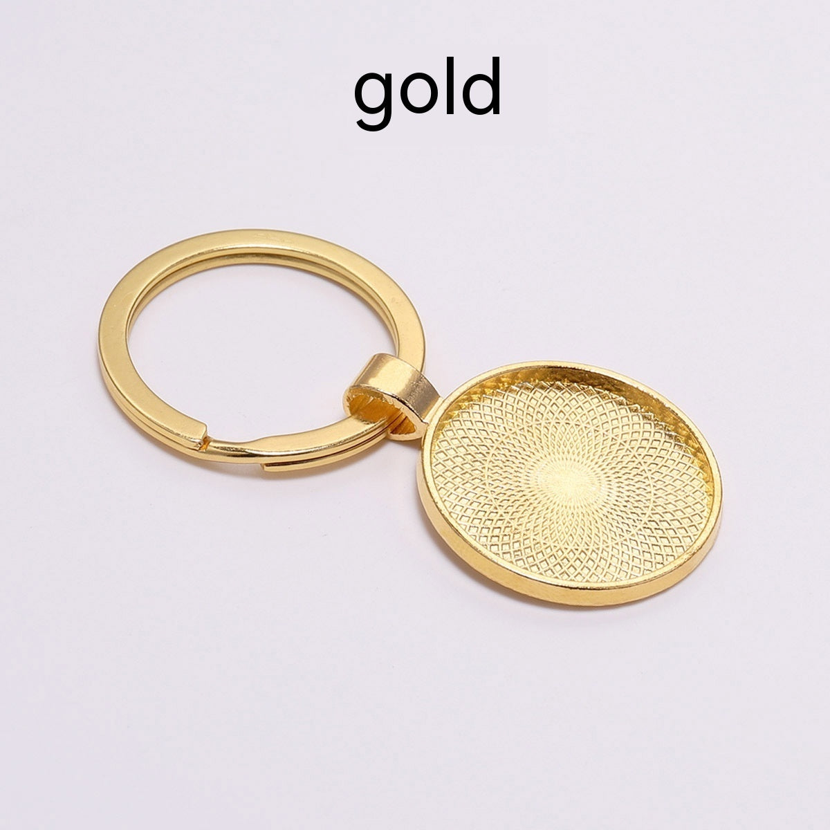 Metal Key Ring Pendants 5 Piece Pack Nickel Free Keychains Southeast Asian Decor Charms Embossed White K Antique