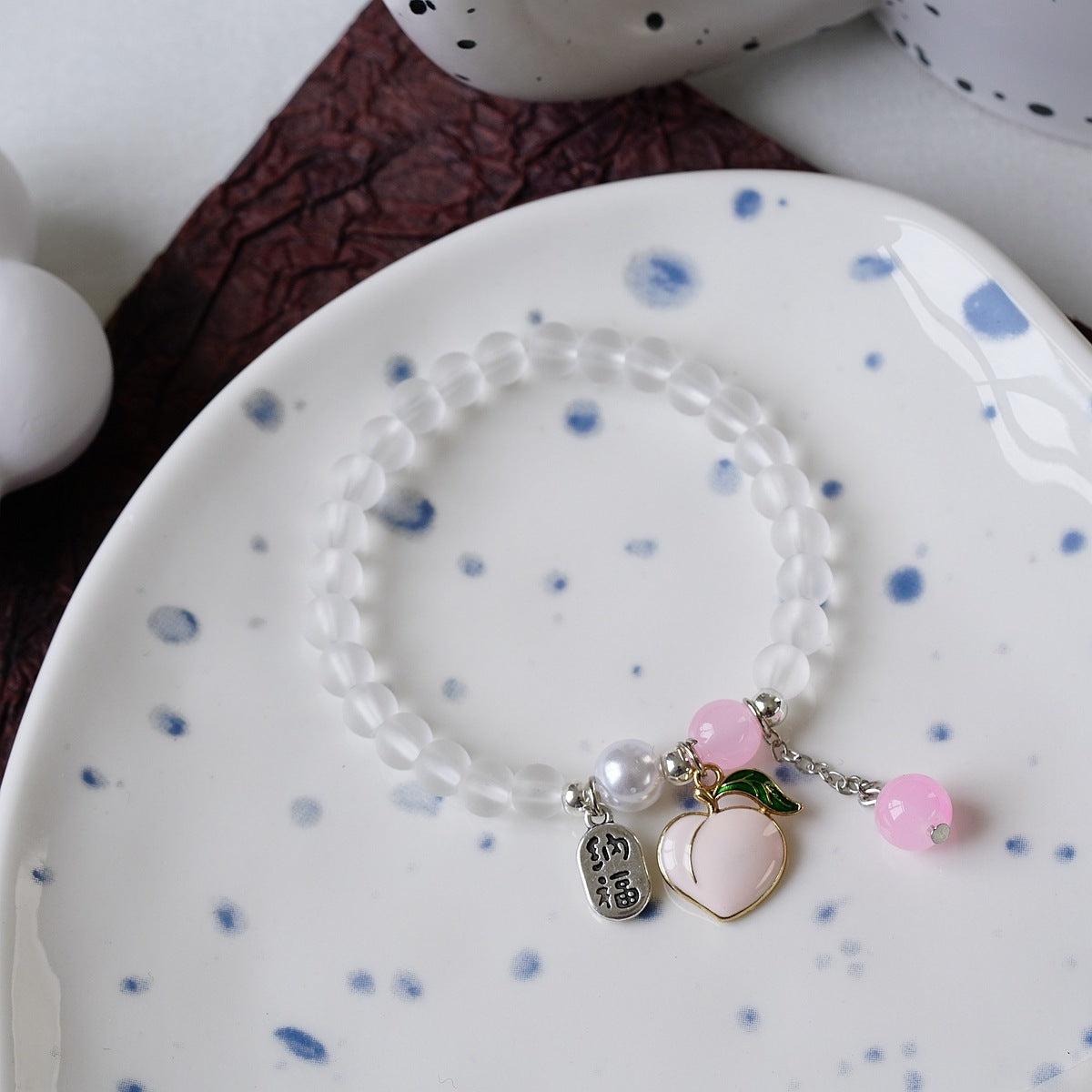 Womens Beaded Bracelet With Pearl Crystal And Alloy Animal Zodiac Charms Cartoon Adjustable Length Cute Charm