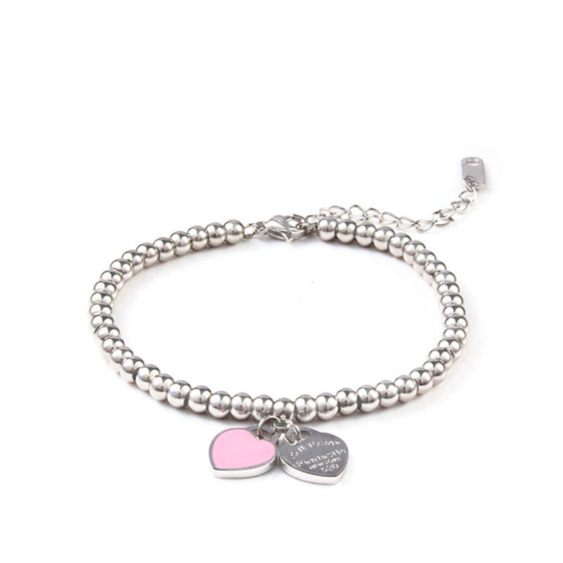 Womens Heart Shaped Stainless Steel Friendship Bracelet Individually Packed Gift For Her Gift For Everyday Use