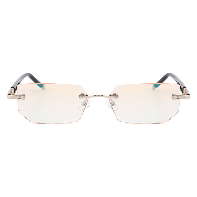 Reading Glasses For Women And Men Diamond Cut Metal Frame Black Unisex Eyewear Durable Readers For Vision Soft