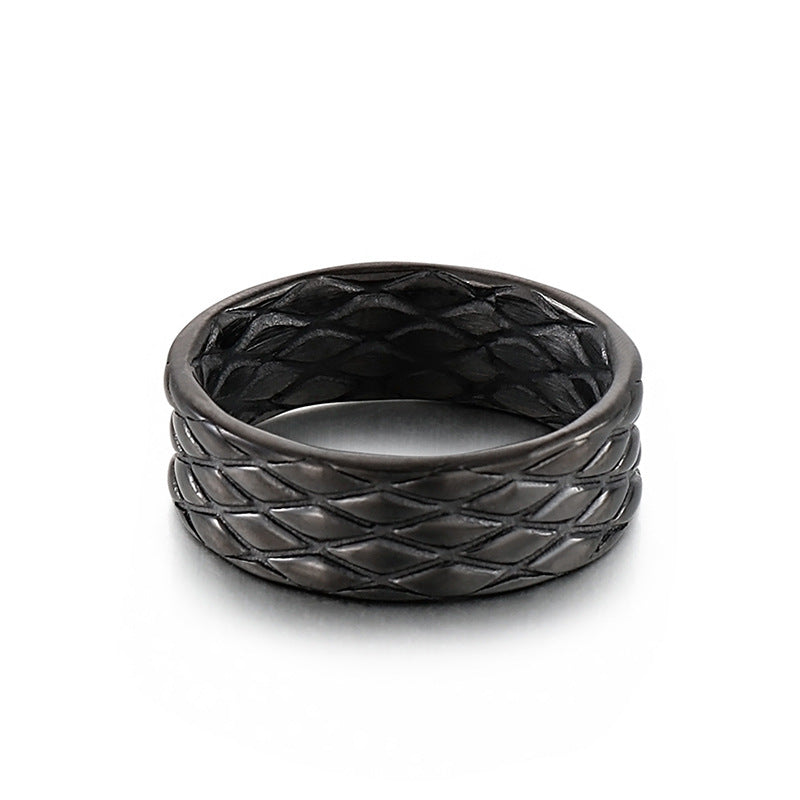 Trendy Titanium Steel Fish Pattern Ring For Women Gift