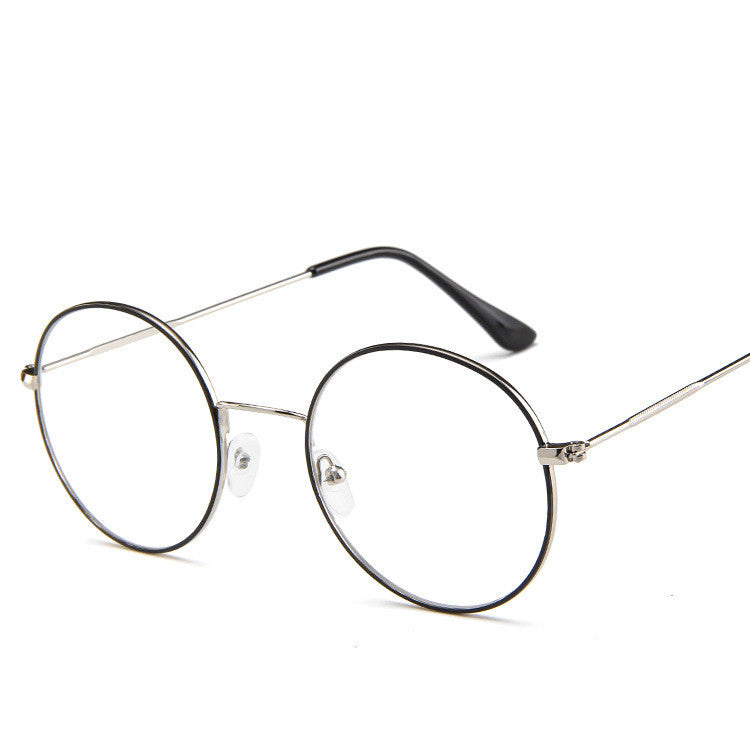 Adult Flat Spectacles Metal Frame Trend Glasses Frame Universal Fit Eye Protection Decoration Multicolor Color