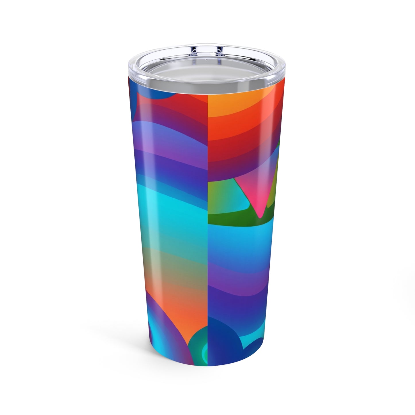 20 Oz Stainless Steel Tumbler With Double Wall Vacuum Insulation Spill Resistant Travel Mug Printed Durable Lid