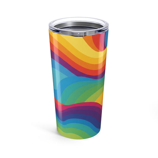 20oz Stainless Steel Tumbler With Printed Design Double Wall Vacuum Insulated Spill Resistant BPA Free Thermal