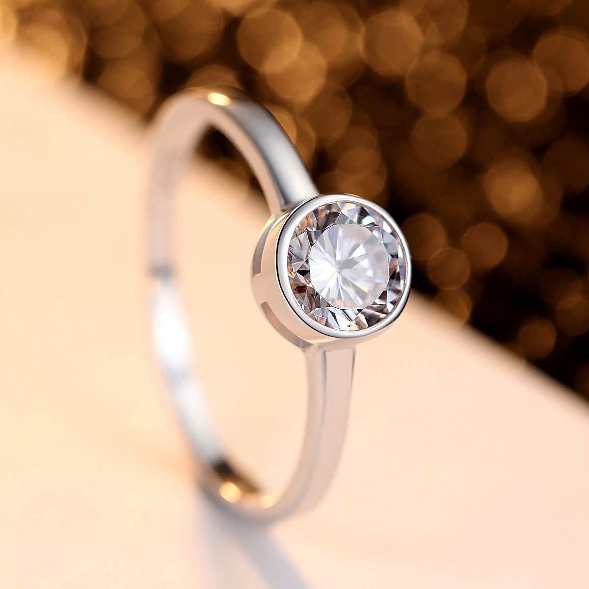 925 Sterling Silver Ring Geometric Zircon Stone Elegant Ring For Weddings Engagement Birthdays Gift Idea Today