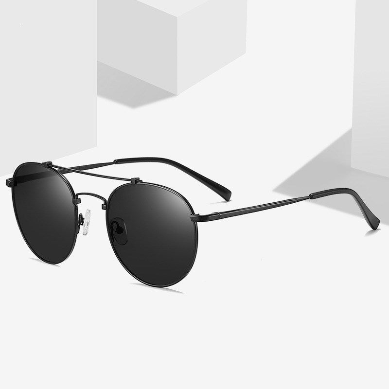 Womens Round Sunglasses Metal Frame UV400 TAC Lenses Cycling Fashion Glasses Durable Lightweight Everyday Wear UV