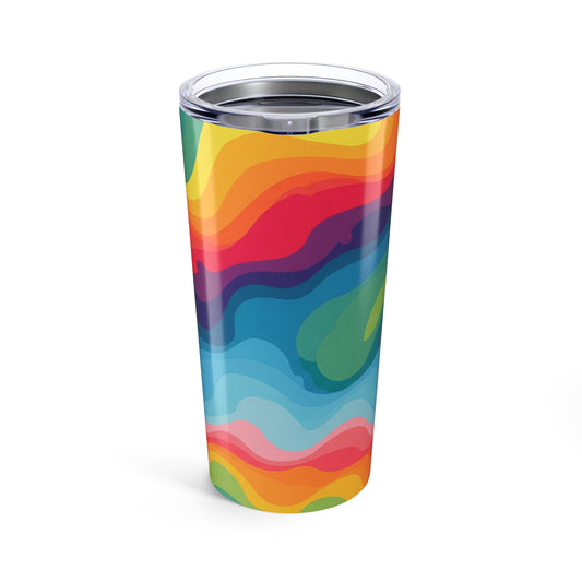 20oz Stainless Steel Tumbler With Double Wall Vacuum Insulation Spill Resistant Printed For Hot And Cold Beverages