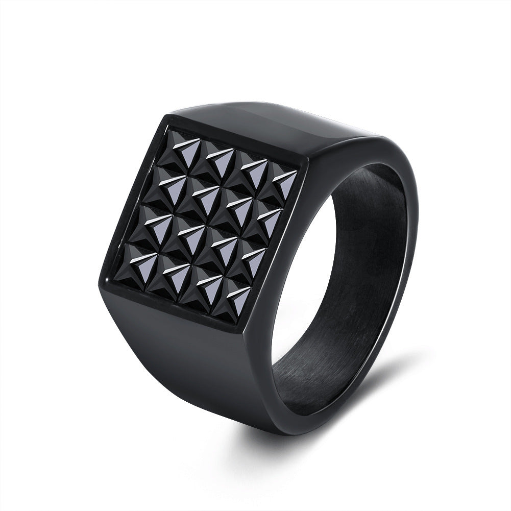 Mens Stainless Steel Ring Smooth White Black Punk Style For Parties Anniversaries And Weddings Lead Free Rings