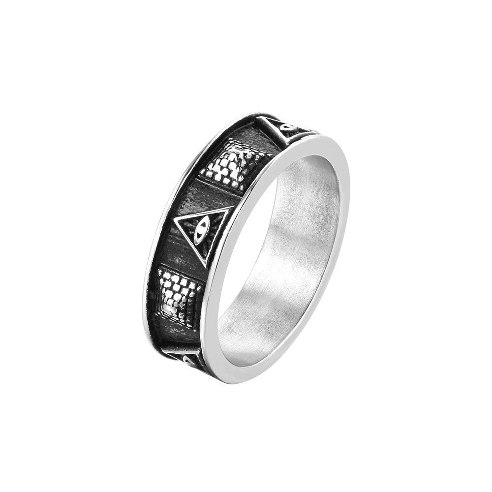 Stainless Steel Ring Featuring Stars Moon And Sun Design Unisex Boho Jewelry For Everyday Wear Cosmic Timeless