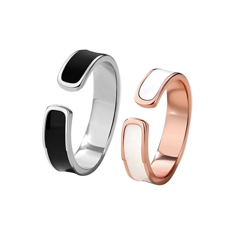 Couple Rings Matching Set Adjustable Open Rings For Him And Her Copper Electroplated Bands Fashion Jewelry Gift