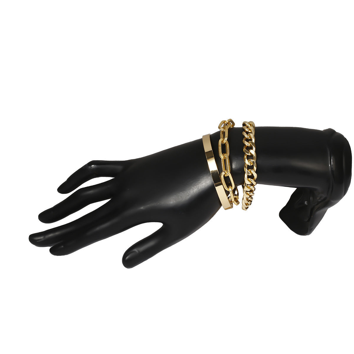 Womens Twisted Chain Bracelet Aluminum Iron Mixed Metal Twist O Chain Design Fashion Wrist Jewelry Design O O