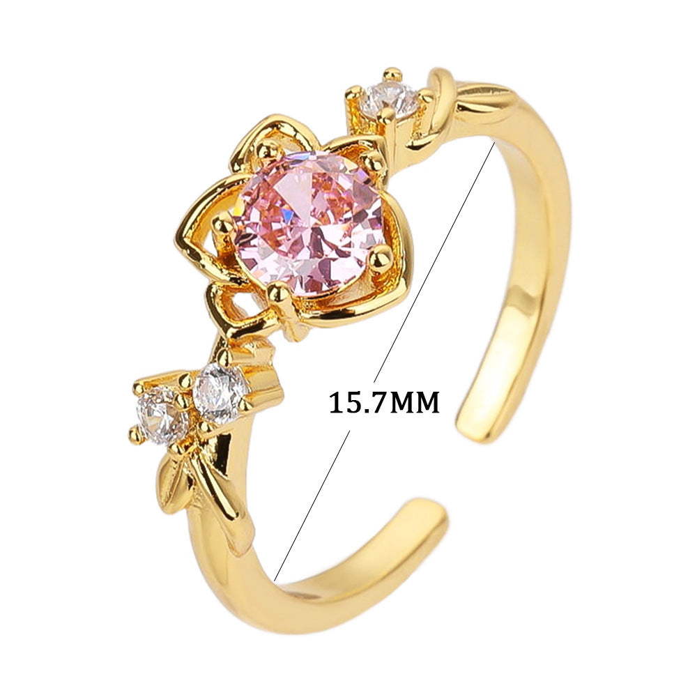 Women's Adjustable Fashion Ring Electroplated Copper Simple Design Everyday Jewelry Gift For Everyday Use Gift