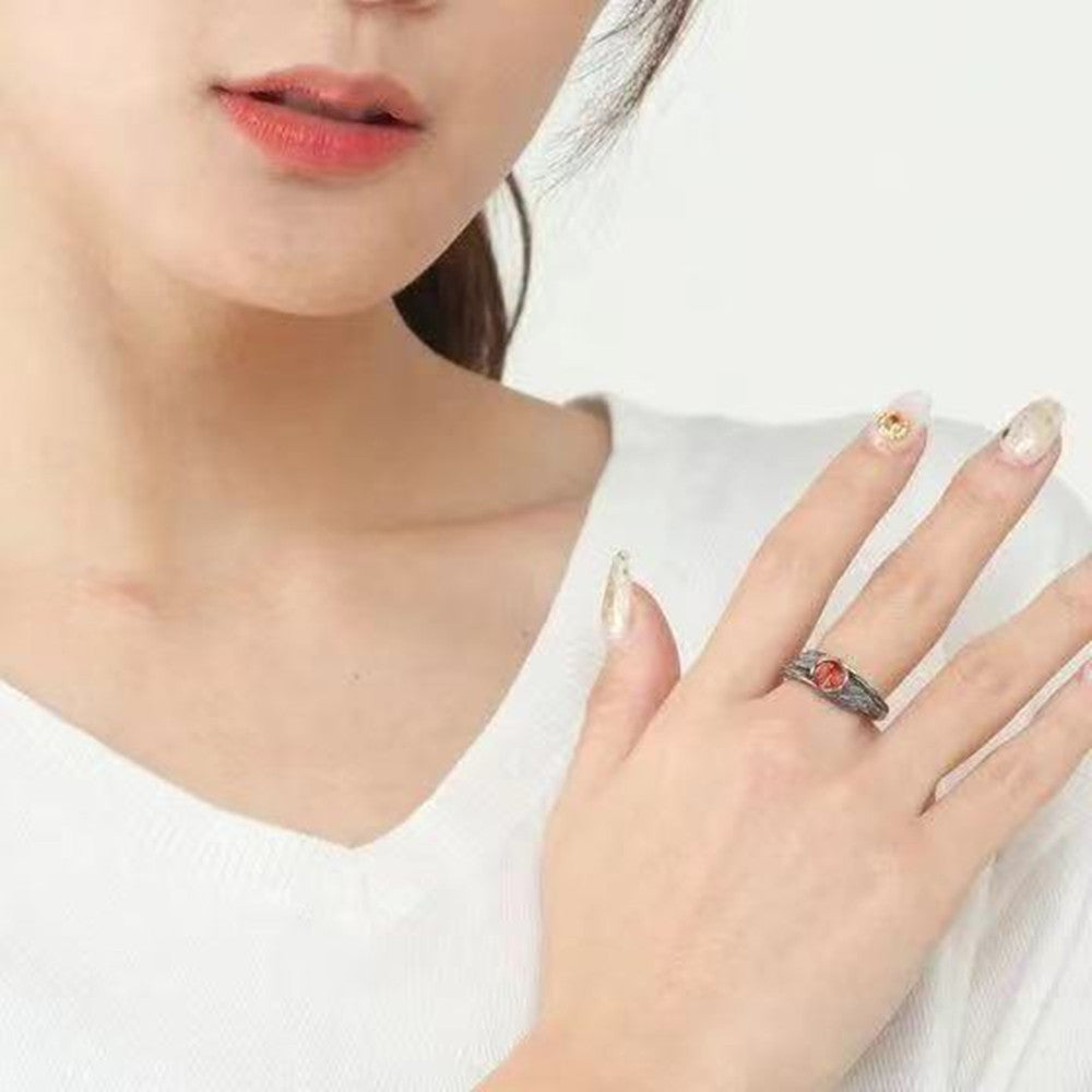 Ring Ring Silver Opening Adjustable Copper Geometric Unisex White Rainbow Electroplating Ring Pair Size Rainbow