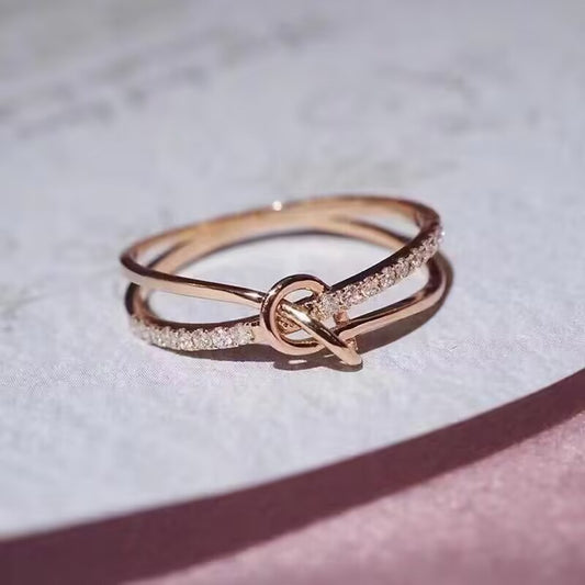 Adjustable Copper Ring Geometric Design For Women Rose Gold Silver Electroplated Ring For Everyday Style Shine