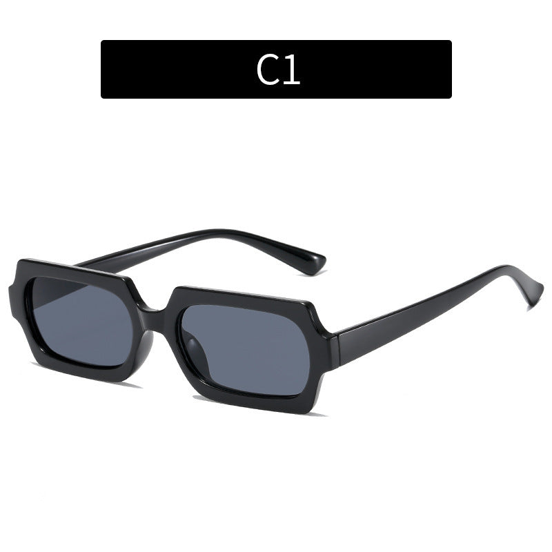 Women Square Sunglasses UV400 Protection Fashion Trendy Eyewear Full Frame PC Material AC Lenses For Round Long Oval