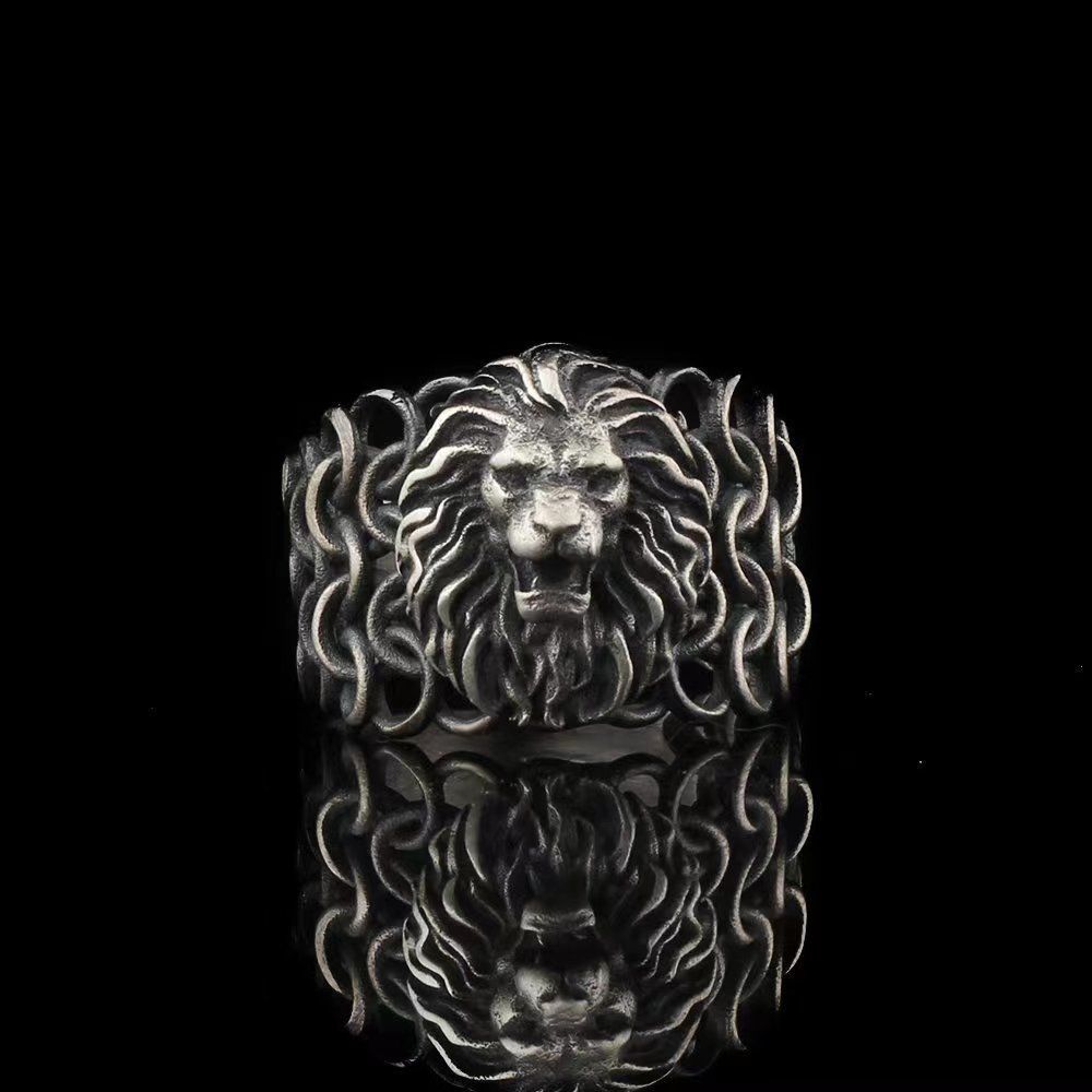 Gold Lion Head Ring Ornament In Zinc Alloy Sizes 7 8 9 10 11 12 13 A Fashion Statement For Everyday Wear Daily