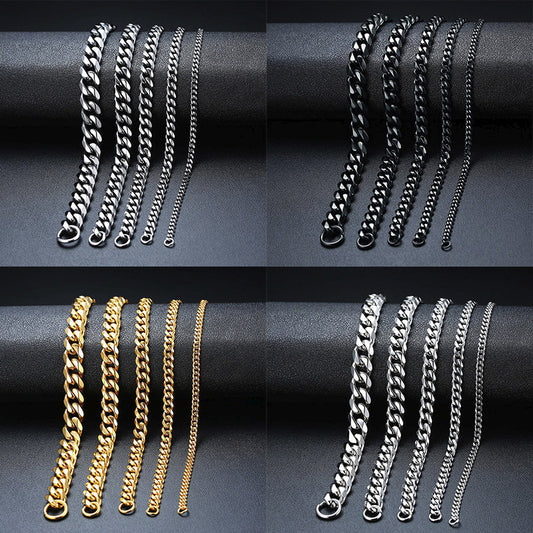 Mens Metal Gold Plated Stainless Steel Bracelet Handwork Fashion Jewelry Electroplated Trendy Metal Accessory Gift