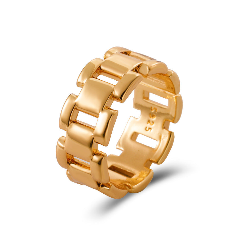 Womens Alloy Rings Retro Geometric Pearl Portrait Ring Love Rings Fashion Jewelry Unto Women Metal Rings Retro