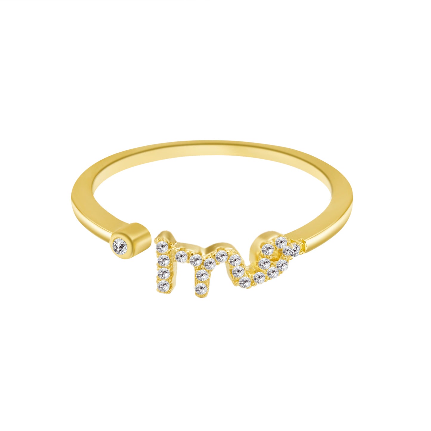 Gold Zodiac Sign Ring Electroplated Alloy Constellation Jewelry For Women And Girls Perfect Everyday Wear Shine