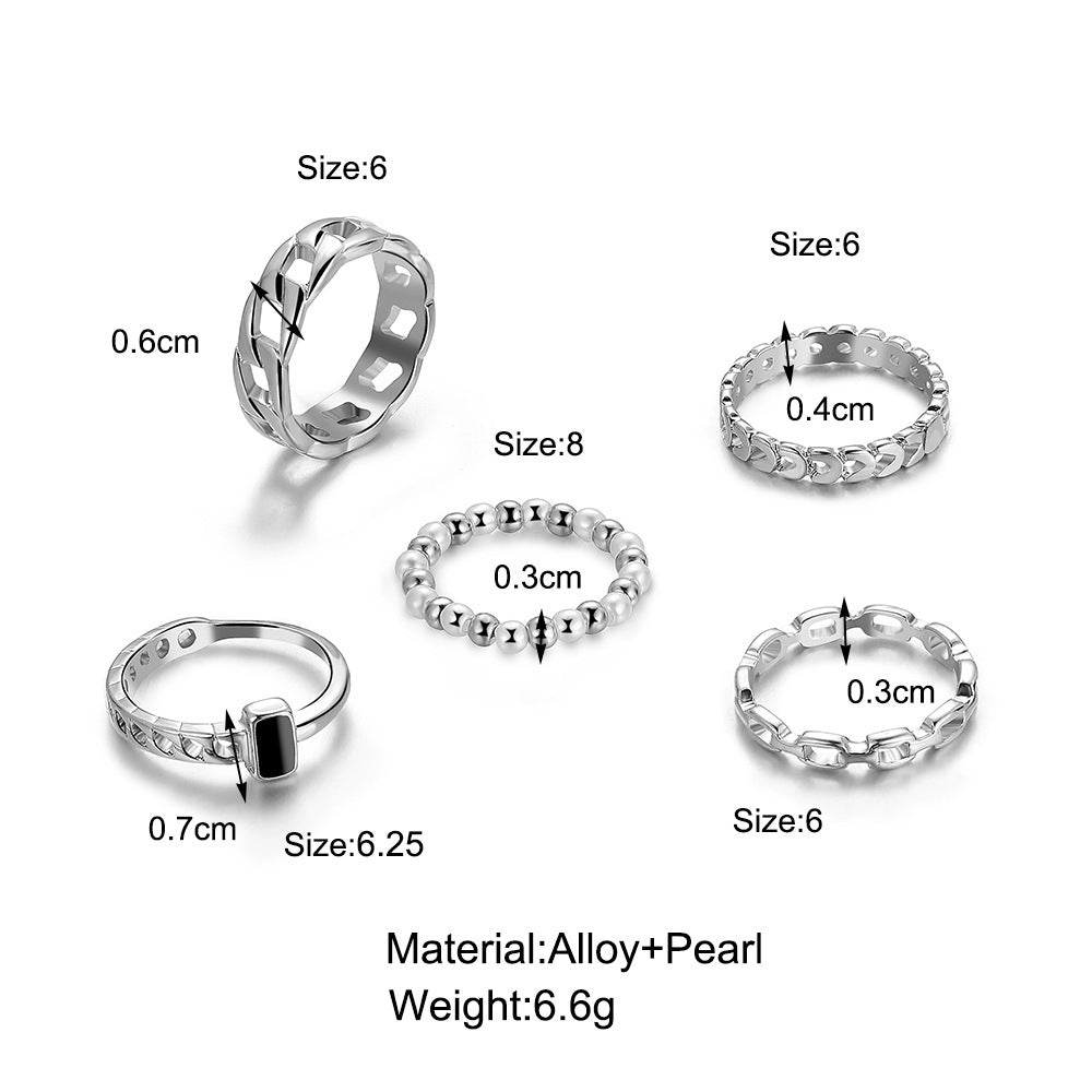 Womens Ring Set 7 Piece Alloy Ring Collection Purple Hue Diamond Rings For Women Girls Elegant Design Sparkle