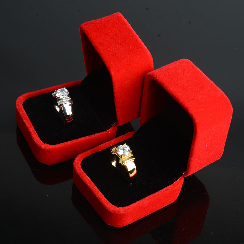 Men's Stainless Steel Ring with Simulation Diamond Inlay Titanium Steel Band Natural Design Ring Gift for Him White Steel or Electric Gold Finish