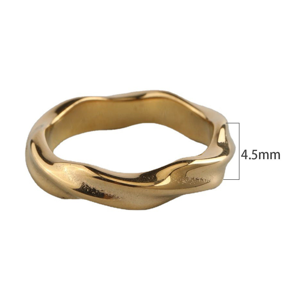 Titanium Steel Casting Personalized Trend Styles Womens Rings Design High Quality Fashion Beautiful Appearance