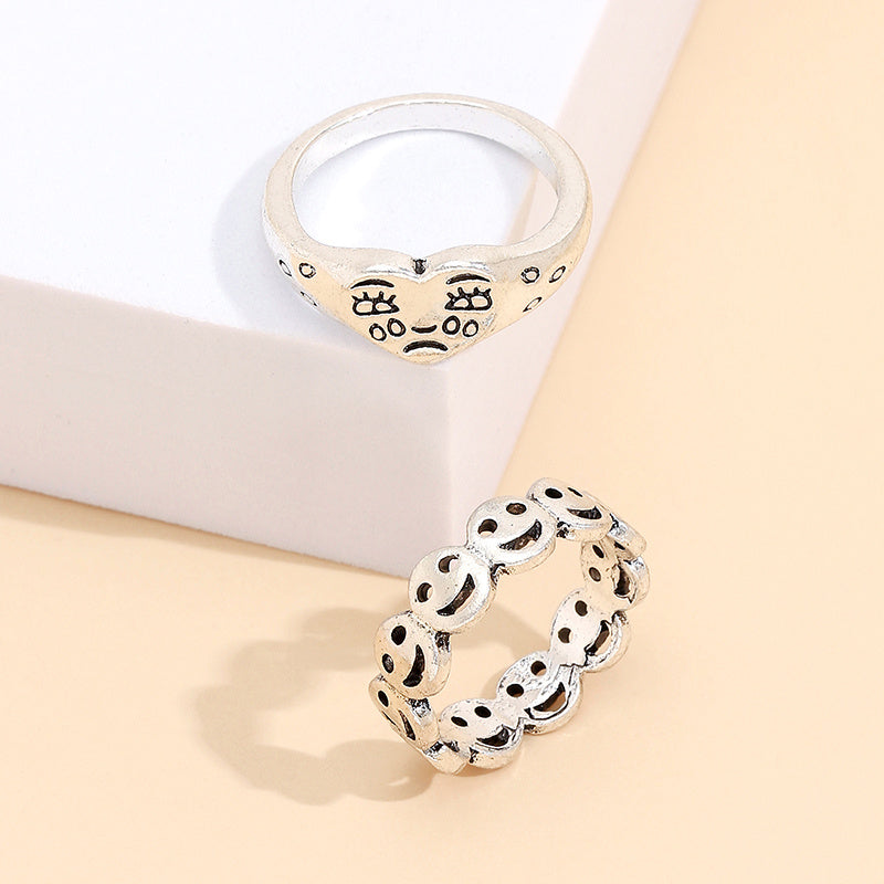 Layered Snake Chain Ring With Rhinestone Detailing Electroplated Zinc Alloy Geometric Design Elegant Style Now