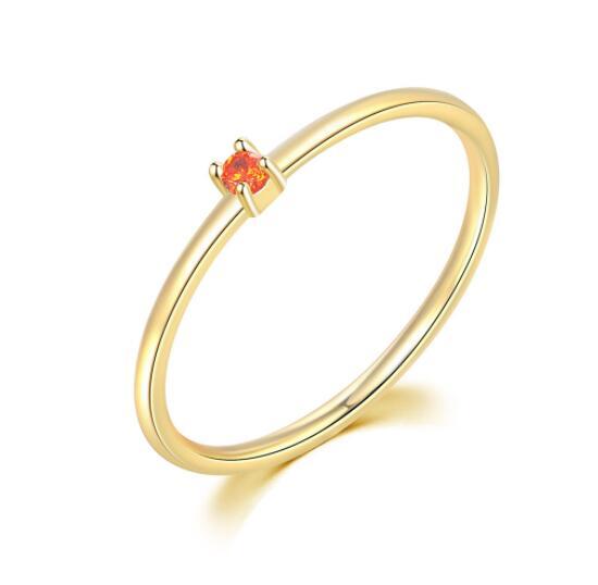 Geometric Copper Inlaid Zircon Ring For Women Elegant Simple Fashion Jewelry Accessories Everyday Sparkle Glow