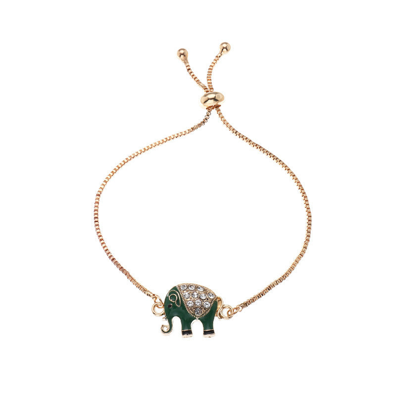 Womens Elephant Bracelet Dripping Eyes Design Alloy European Bracelet Fashion Jewelry Bracelet For Women Girls
