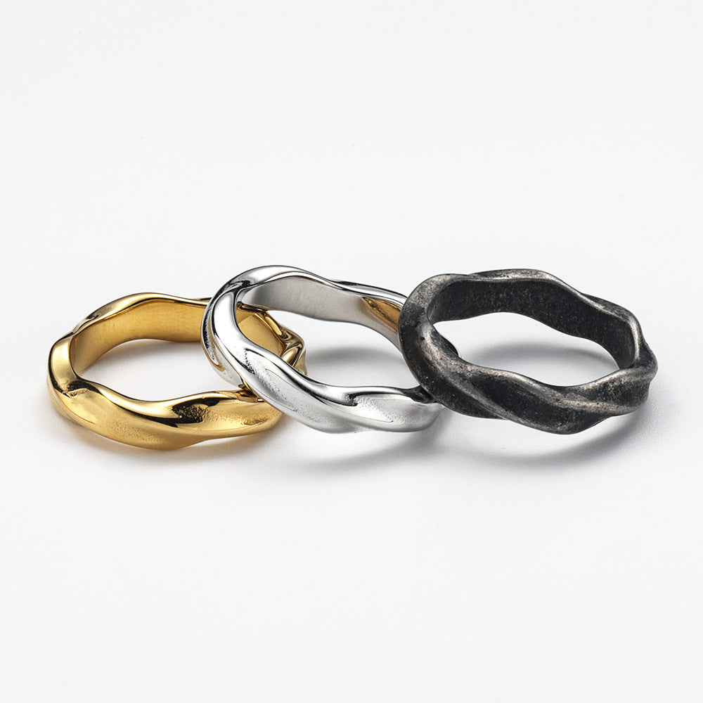 Titanium Steel Casting Personalized Trend Styles Womens Rings Design High Quality Fashion Beautiful Appearance