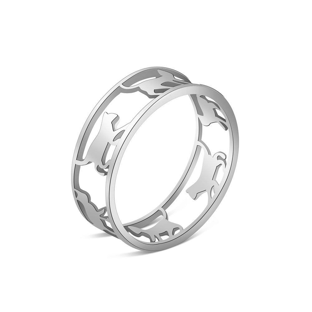 Unisex Stainless Steel Ring Original Electroplated Durable Ring Creative Personality Ring Fashionable Statement