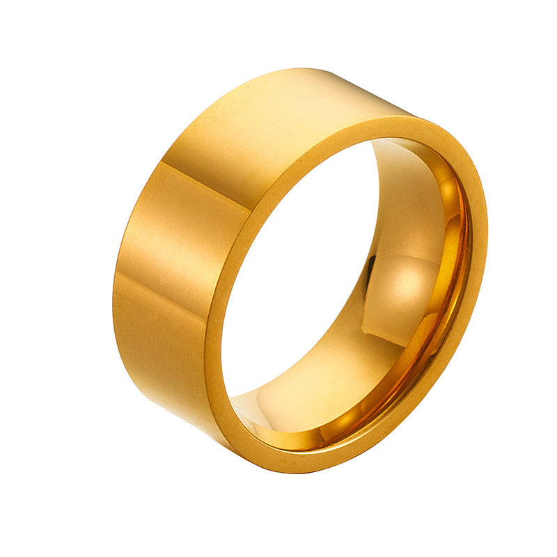 Gold Electroplated Stainless Steel Ring For Women Fashion