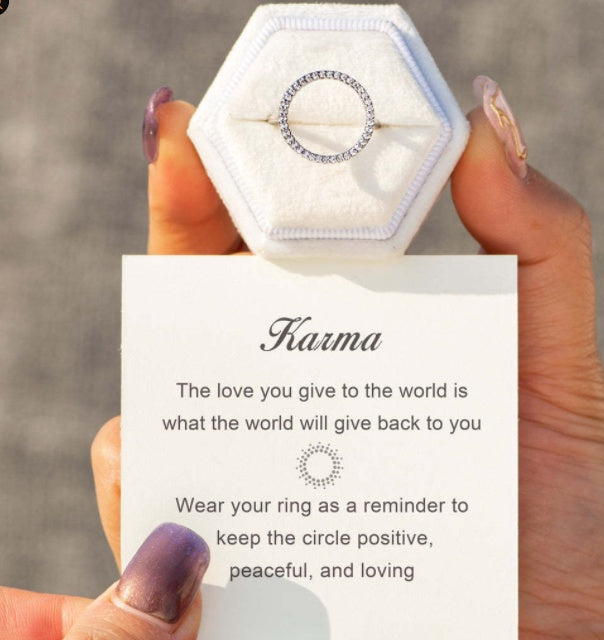 Womens 925 Sterling Silver Ring With Diamond Circle Geometric Design Elegant Fashion Jewel Individually Packed