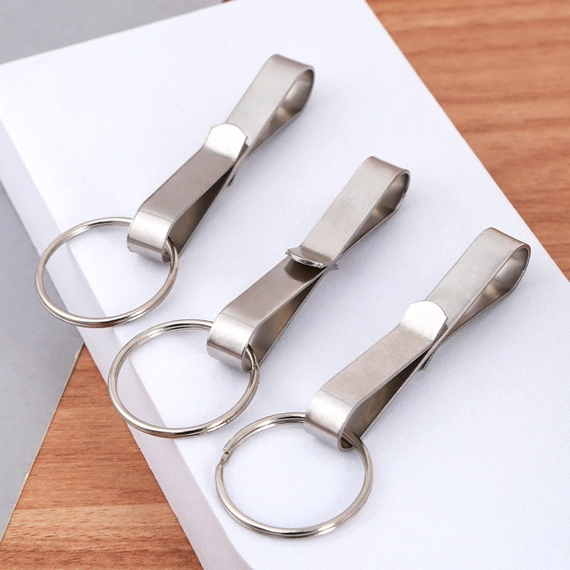 Modern Art Stainless Steel Keychain Key Ring Pendant Durable Accessory For Keys And Packs Decorative Keychains