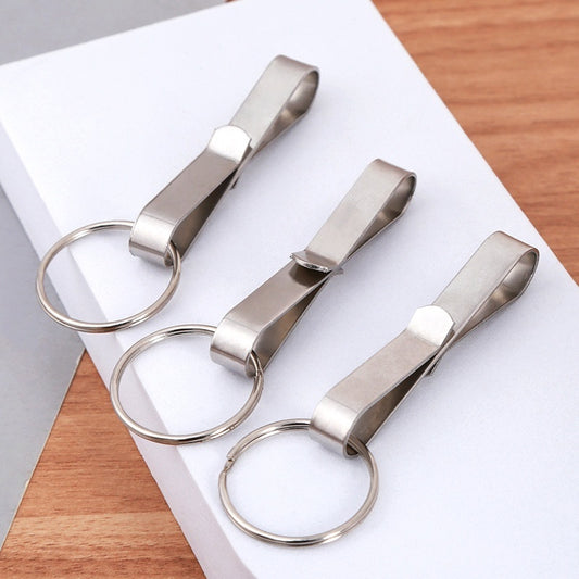 Modern Art Stainless Steel Keychain Key Ring Pendant Durable Accessory For Keys And Packs Decorative Keychains