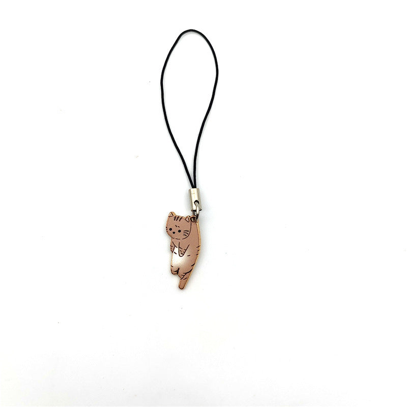 Cute Kitty Pendant Keychain Cat Design Charm For Phone Accessories And Cat Lovers Gift Ideal Gift For Cat Fans