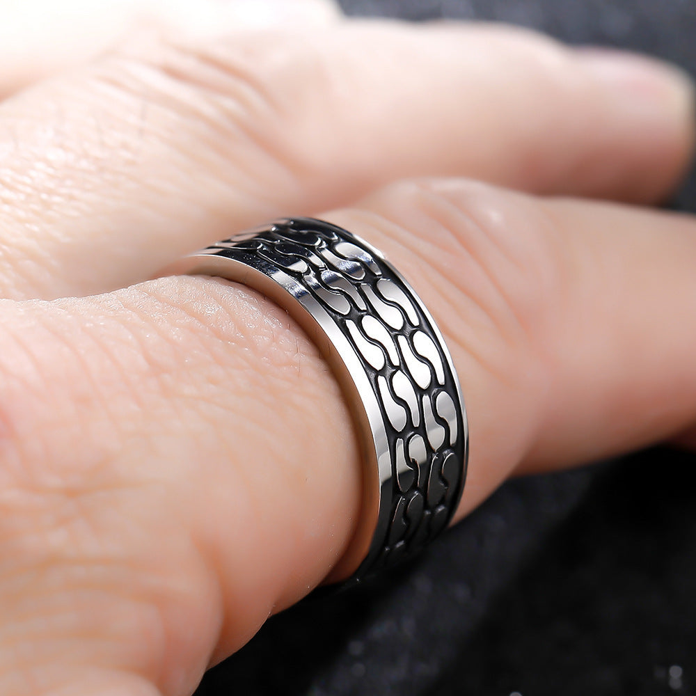 Women Fashion Ring Irregular Oil Drop Shape Alloy Geometric Statement Ring Unique Design Gift For Her Trendy Accessory