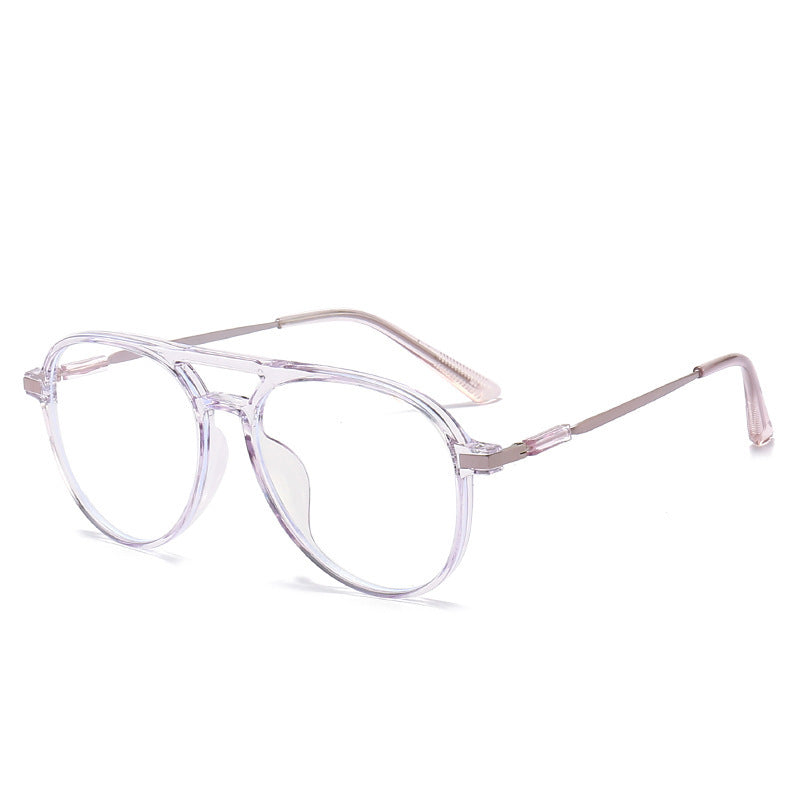 Double AC Full Frame Glasses Anti Blue Light Anti Radiation Versatile Fashionable Toad Mirror AC Lens PC Frame