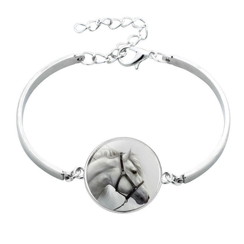 Unisex Horse Bracelet Electroplated Alloy Zodiac Design Jewelry Gift For Promotions Versatile Gift Accessory UK