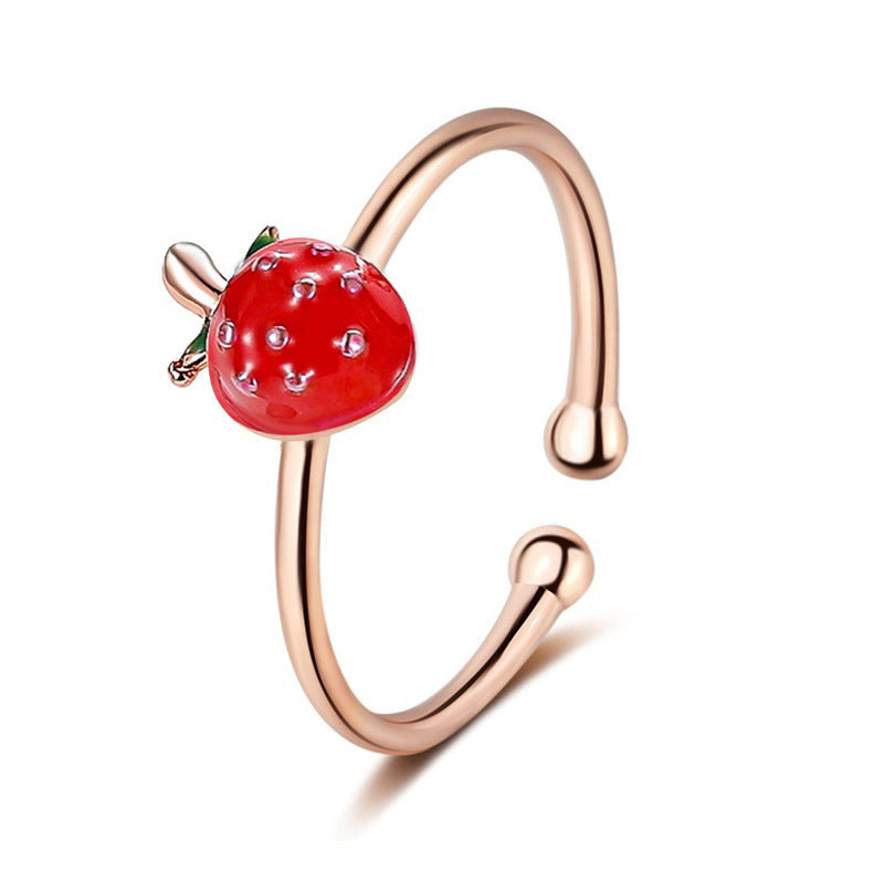 Copper Knuckle Ring for Women Electroplated Fashion Jewelry