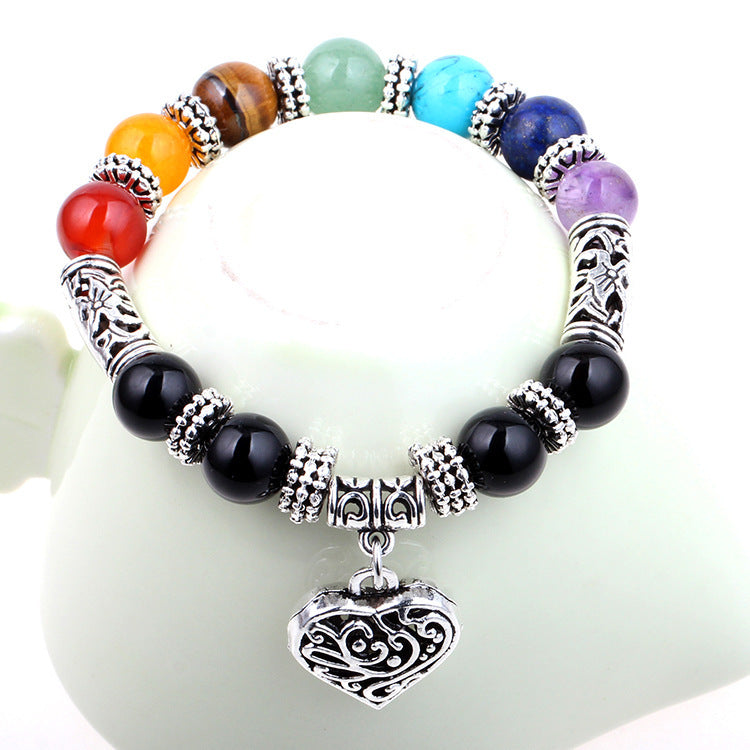 Seven Chakra Balancing Bracelet Adjustable Yoga Energy Wristband Unisex Spiritual Healing Positive Energy Plus