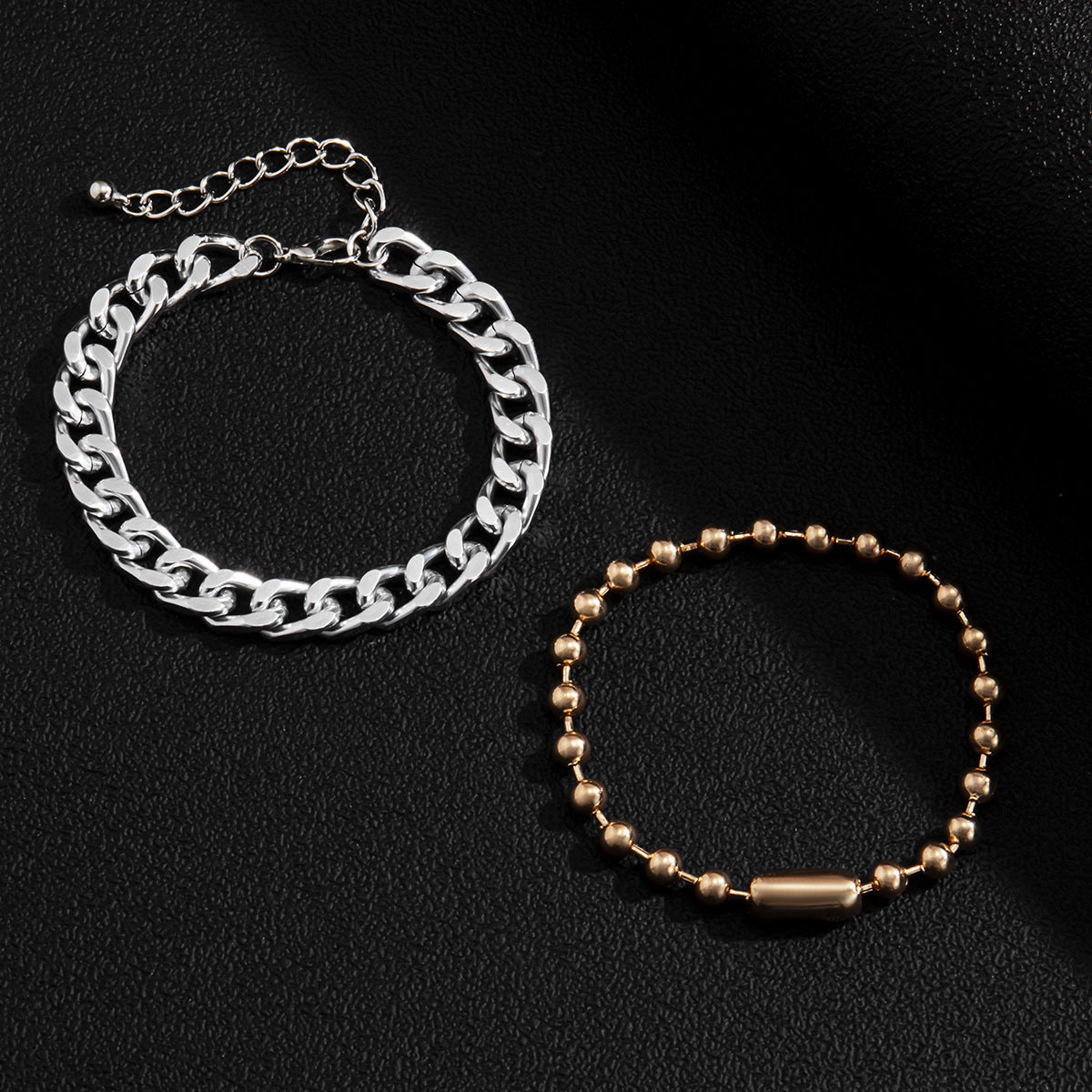 Mens Geometric Bracelet Iron Aluminum Hip Hop Streetwear Fashion Jewelry Gift For Men And Boys Cool Design Now