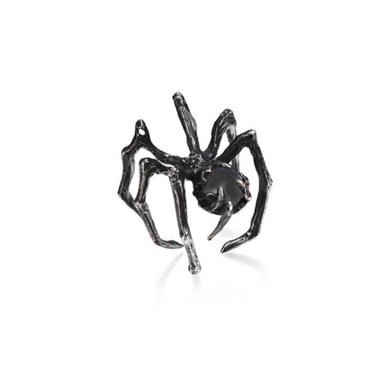 Gothic Spider Ring for Women and Men Adjustable Punk Vintage Copper Electroplated Statement Jewelry Bold Accent