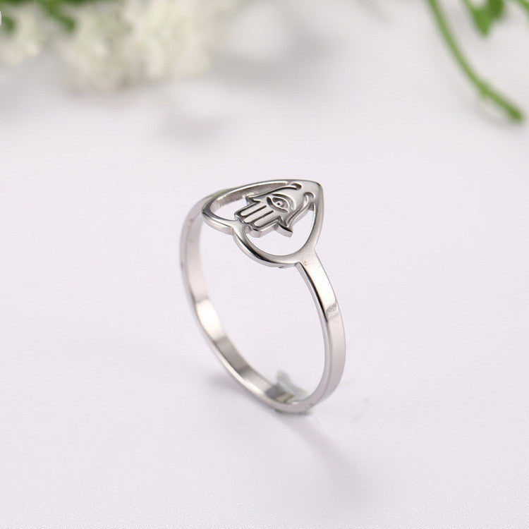 Stainless Steel Nepal Tail Ring For Women Round Jewelry Individually Packed Birthday Gift For Her Elegant Ring