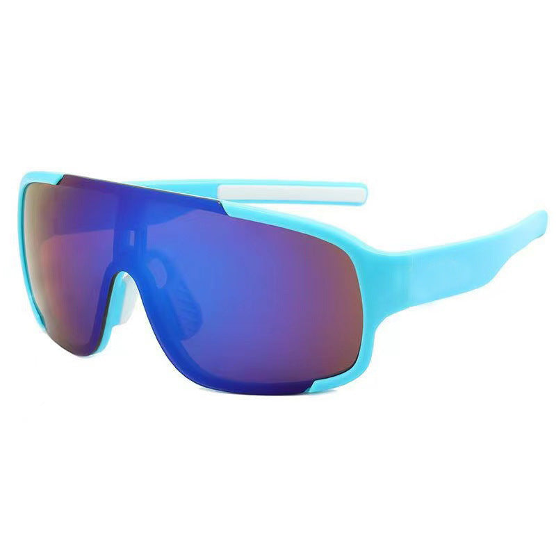 Womens Cycling Sunglasses Windproof Outdoor Eyewear Plastic Frame Colorful Coating Enhanced Vision for Cycling