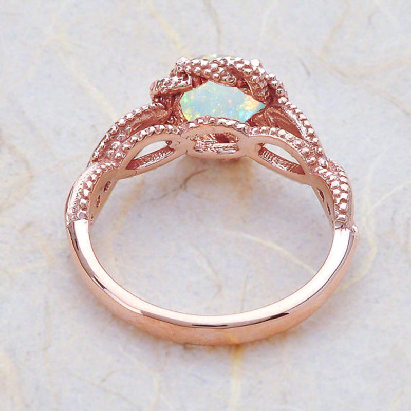 Gold Plated Alloy Crown Ring Inlaid Gemstones European Design Jewelry Gift For Her Elegant Crown Style Jewelry