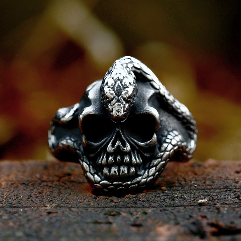 Skull Ring For Men Stainless Steel Material With US Size Range Seven Eight Nine Ten Eleven Twelve Thirteen USA
