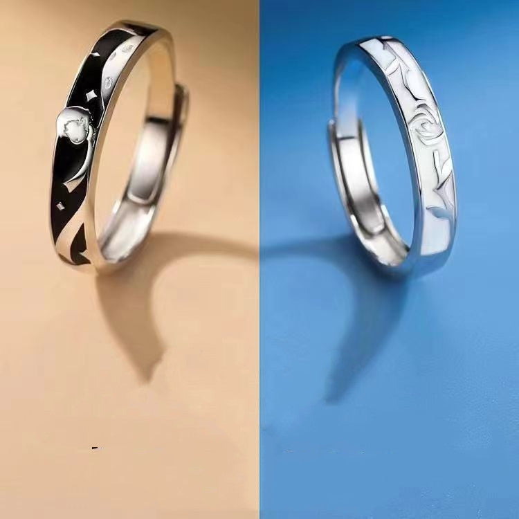 Geometric Ring Copper Plated White Gold Silver Minimalist Fashion Ring For Men And Women Jewelry Style Classic