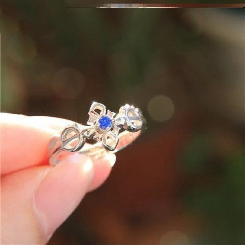 Walnut Couple Style Ring Japanese And Korean Design Elegant Unisex Band With Hippocampus Accent Jewelry For Everyday