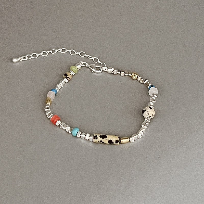 Women Electroplated Bracelet With Artificial Crystal Chic Design Fashionable Bangle Jewelry For Women And Girls